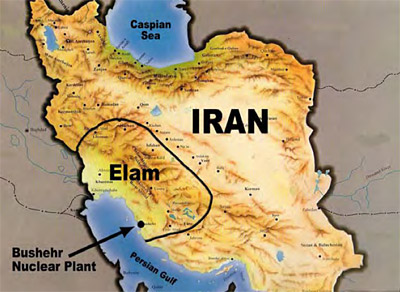 location of Elam within modern Iran